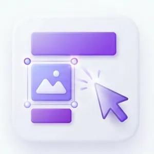 Drag and drop editor icon