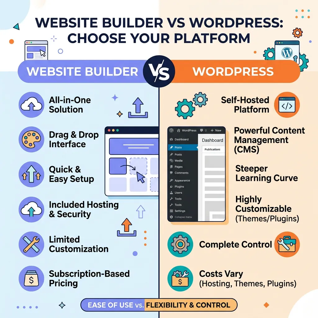 Website Builder vs WordPress