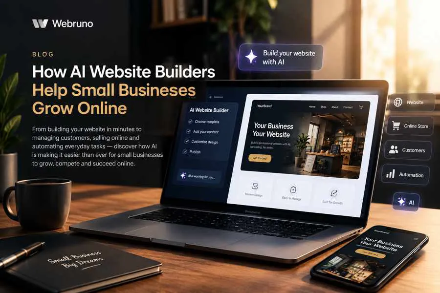 How AI website builders help small businesses grow online
